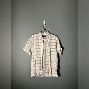 Abercrombie & Fitch Oversized 100% Linen Button Up Shirt Womens Size Small